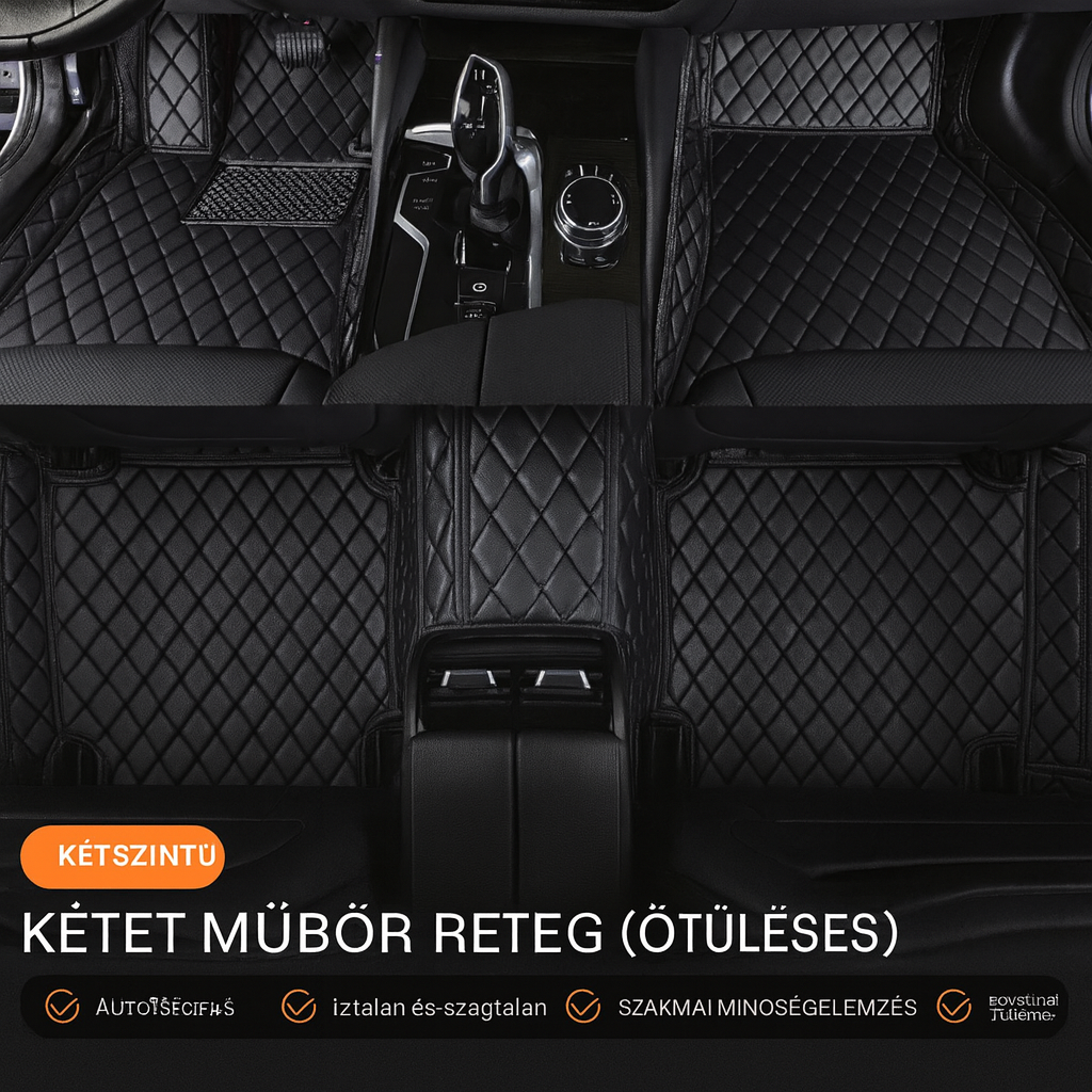 🚗Személyre szabott bőr autós padlószőnyegek – több tucat stílussal, teljes lefedéssel a luxus érzetéért.
