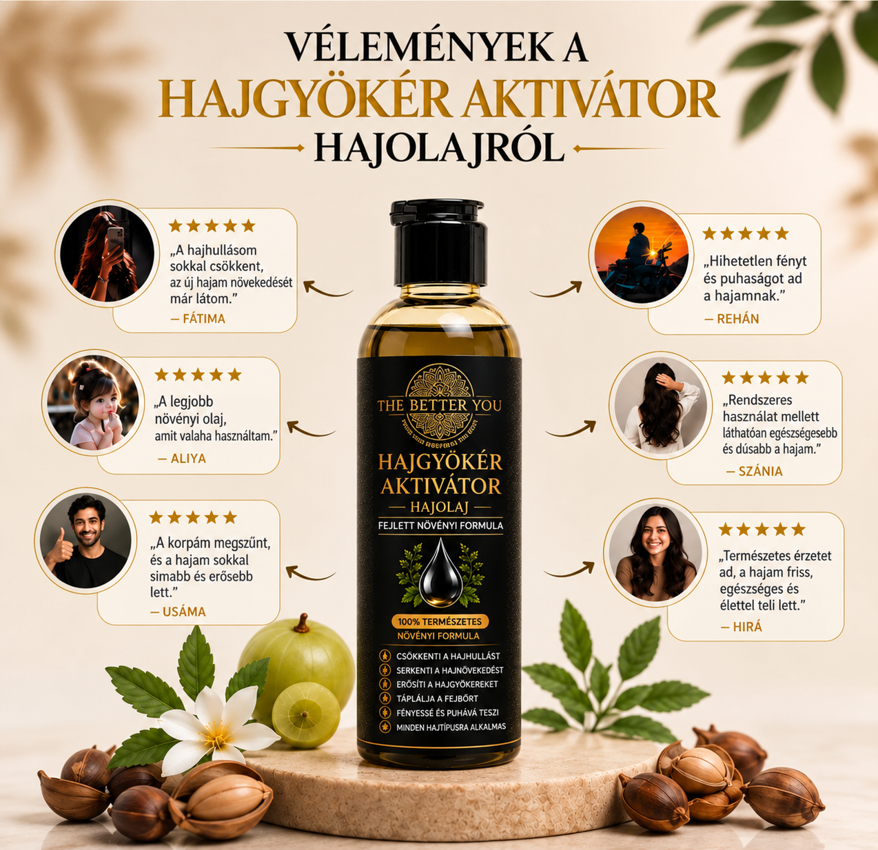 Hajgyökér-aktiváló olaj