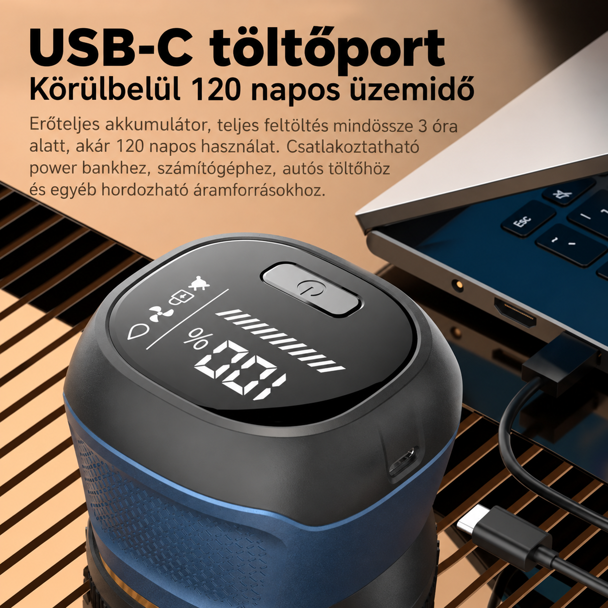 KOMINGDON 10 W-OS, NAGY TELJESÍTMÉNYŰ, VEZETÉK NÉLKÜLI HORDOZHATÓ BOROTVA – 360°-OS ALAPOS BOROTVÁLÁS, AKÁR 120 PERCES AKKUMULÁTOROS ÜZEMIDŐ, DUPLA GYŰRŰS BOROTVAFEJ ÉS BŐRKÖVETŐ BOROTVAHÁLÓ, SZEMÉLYES ÁPOLÁSHOZ.