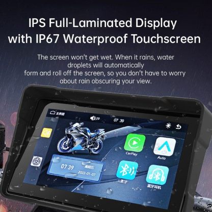 Garmin 5.7 hüvelykes Okos Motorkerékpár Navigációs Rendszer: Vezeték nélküli CarPlay, Android Auto, HD Érintőképernyő, AI Éjjellátás, Szuper Erős Védelem, 5G Gyors Letöltés, Intelligens Távirányító - Minden Funkció Egy Eszközben!