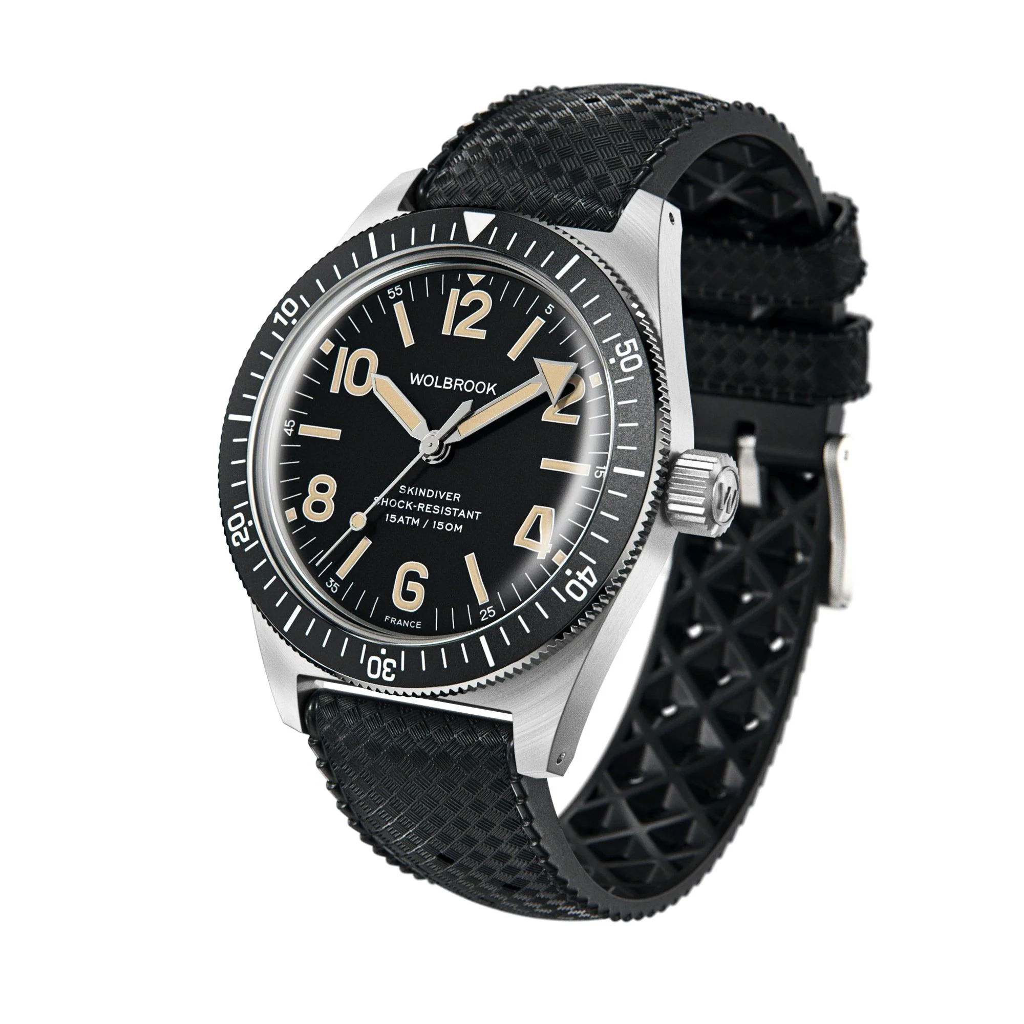 Montre automatique Skindiver - Lum vintage és cadran noir