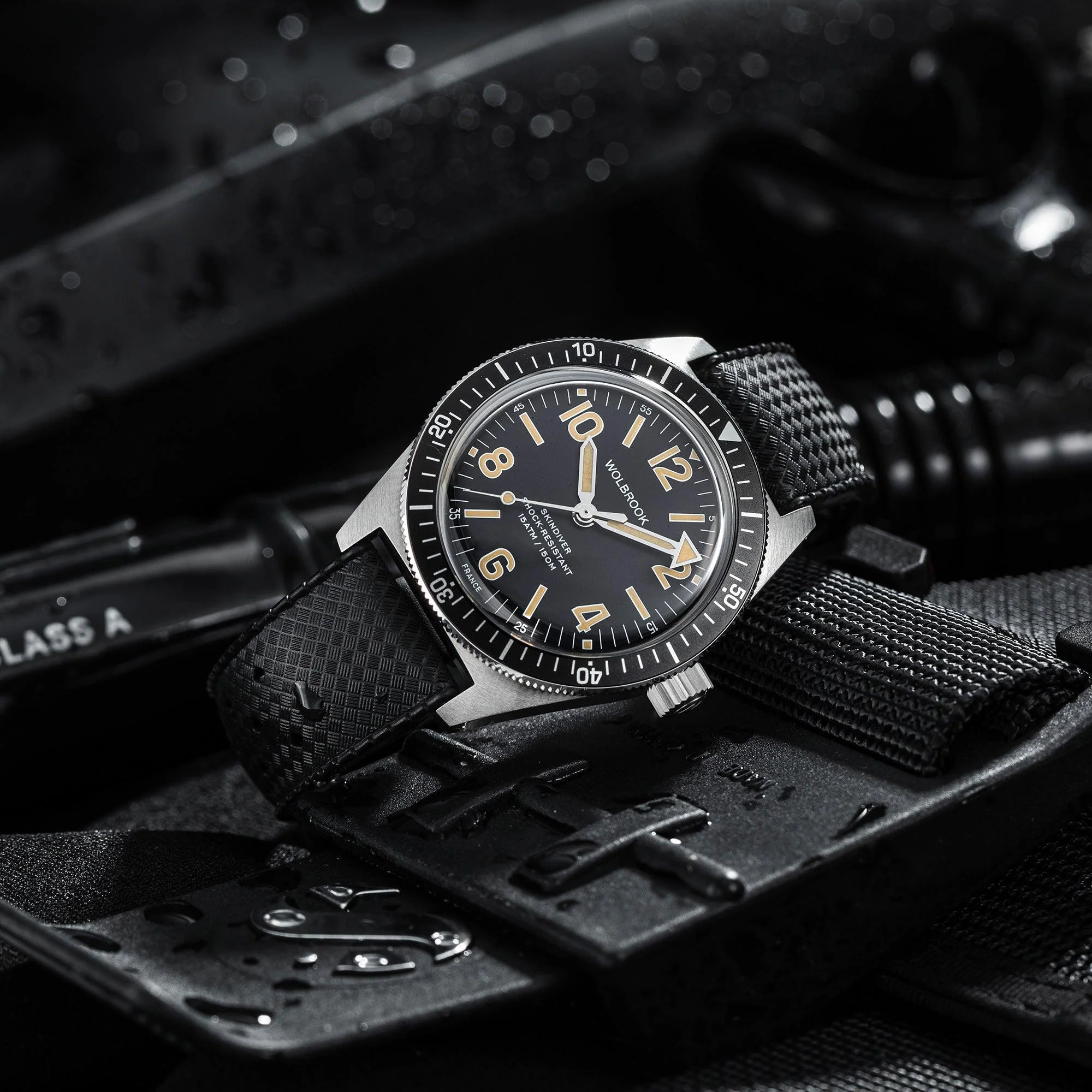 Montre automatique Skindiver - Lum vintage és cadran noir
