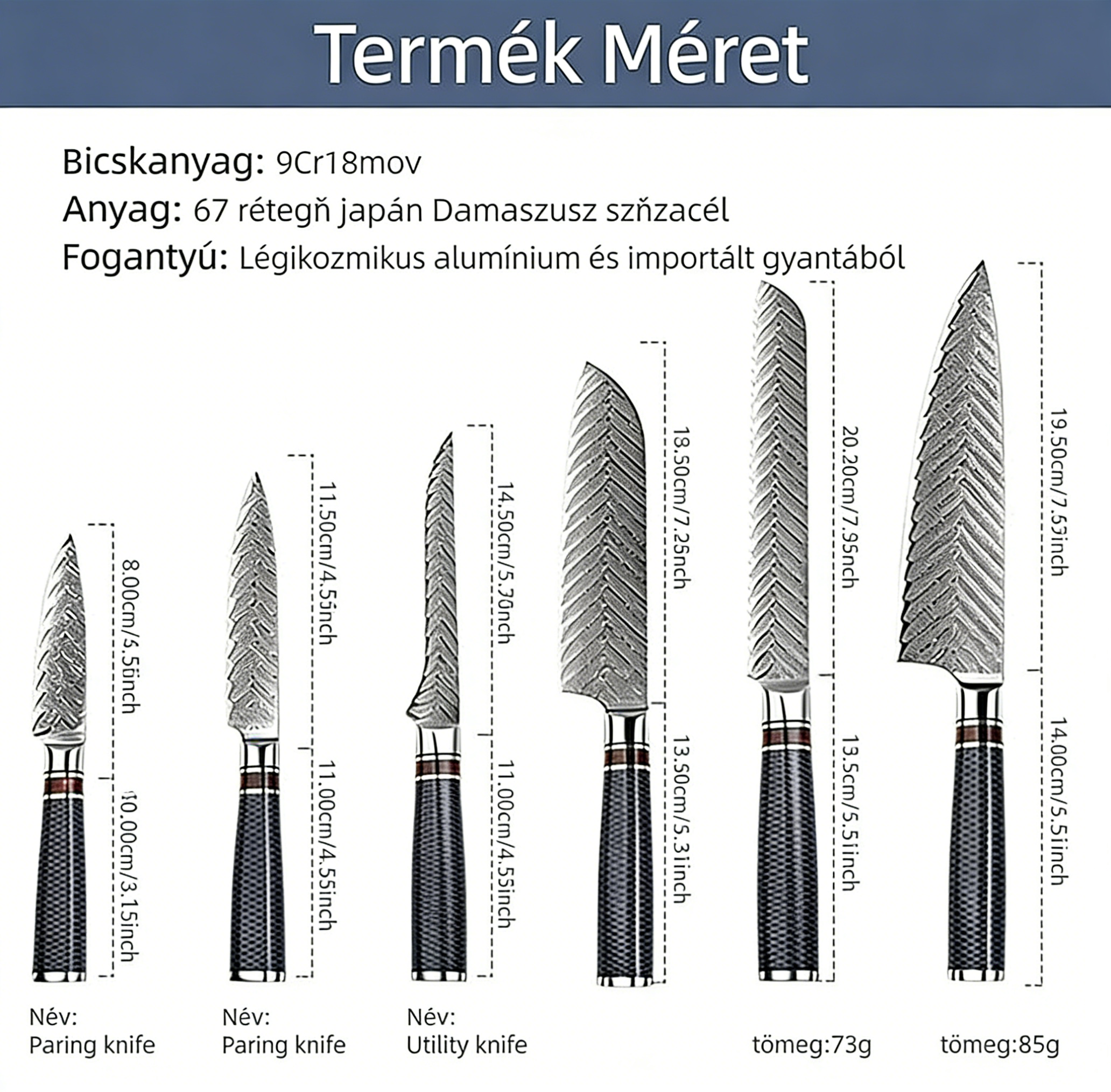 [Copy]FUNISTREE 4 részes konyhakés szett｜Precíz vágás · Tartós minőség · Megbízható választás a mindennapokra