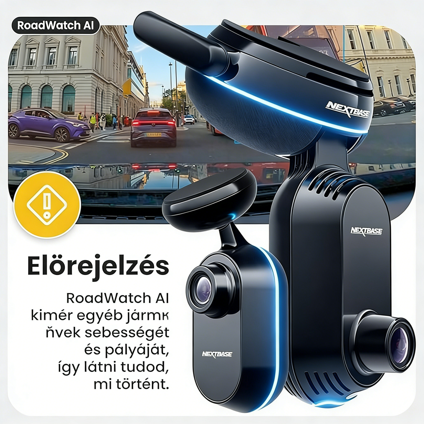 20260305测品NEXTBASE iQ 4K intelligens autós fedélzeti kamera – AI parkolásfigyelés, őrző mód és valós idejű forgalomfigyelés