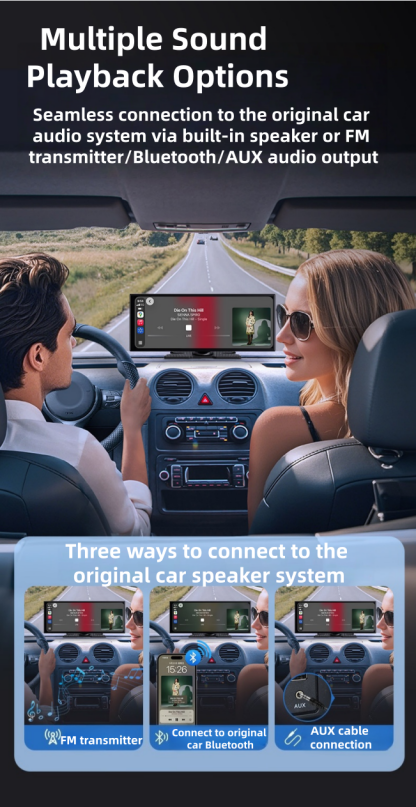 ❄️ Philips vezeték nélküli CarPlay autós okoskijelző DVR - Az intelligens vezetés új élménye ❄️