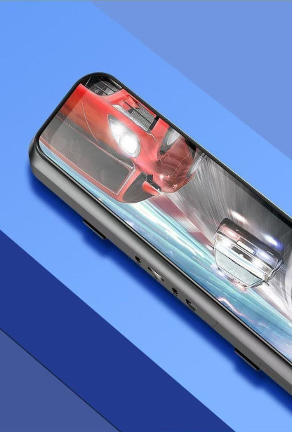 Garmin Őrszem Szintű Motoros CarPlay Intelligens Kijelző Négykamerás Rögzítés · Radarfigyelés · TPMS · Hangvezérlés · 10” Streaming Kijelző · 128 GB