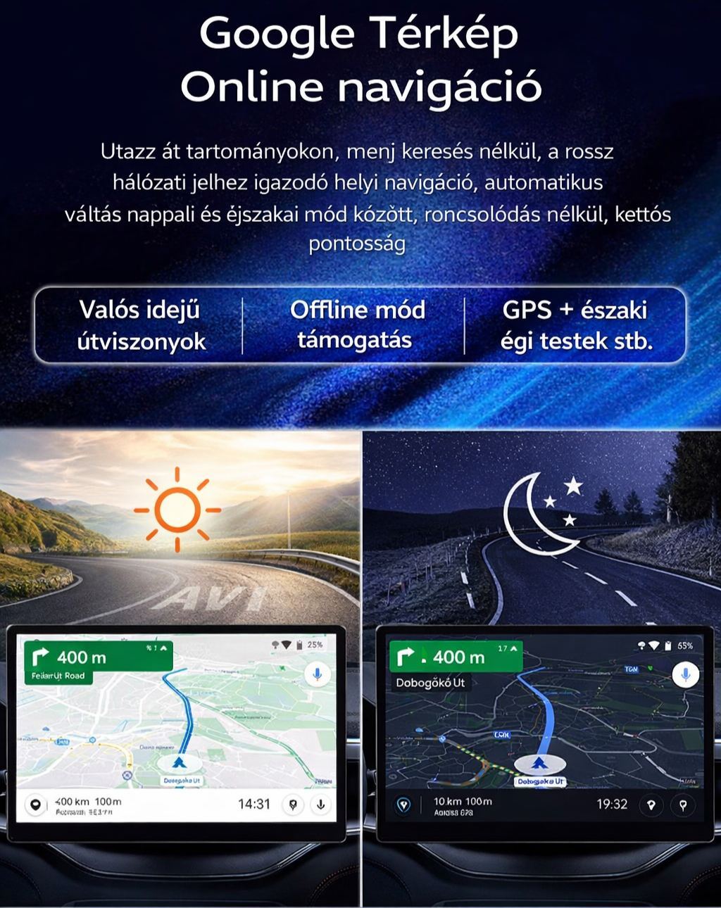 Garmin 13,1" QLED autós multimédiás központ | 360° panorámakamera | AR navigáció | Vezeték nélküli CarPlay & Android Auto