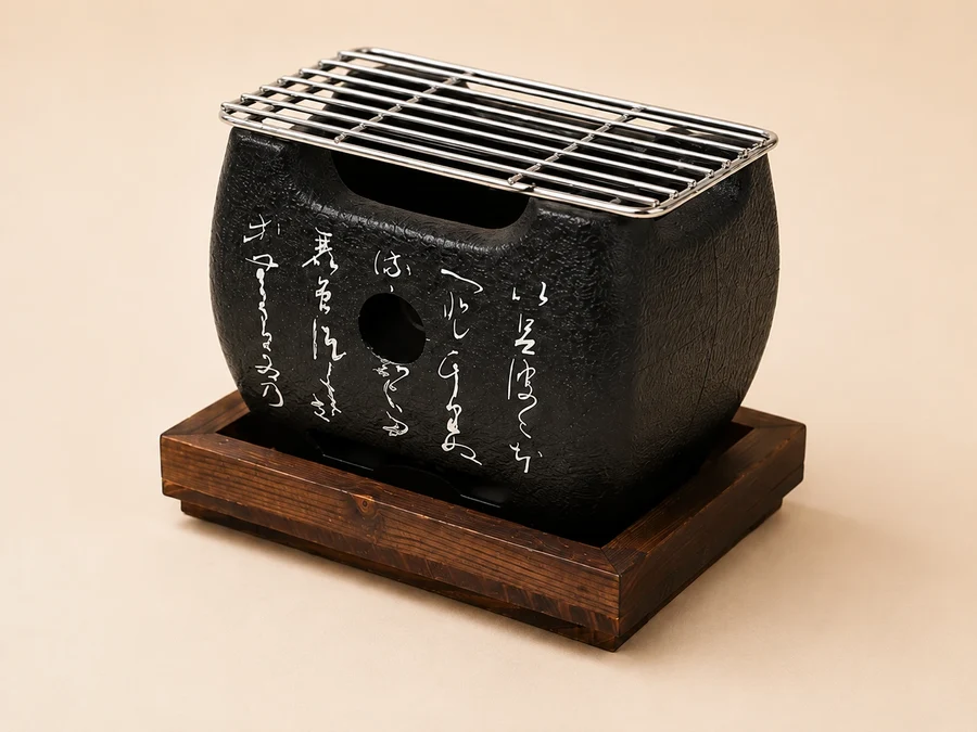 Japán Miyazaki faszenes grill – asztali Yakitori Konro (4 méret)