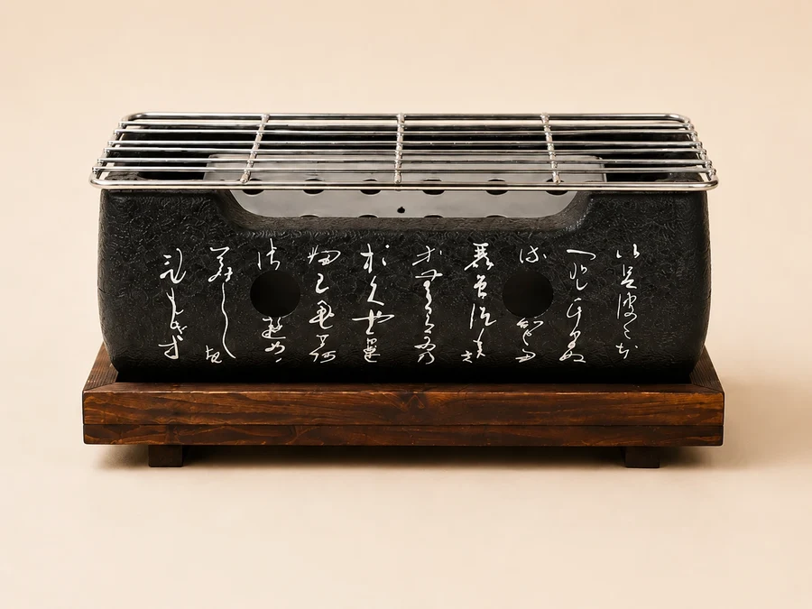 Japán Miyazaki faszenes grill – asztali Yakitori Konro (4 méret)