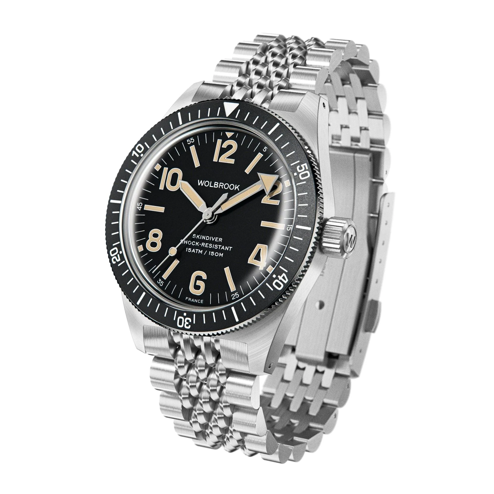 Montre automatique Skindiver - Lum vintage és cadran noir