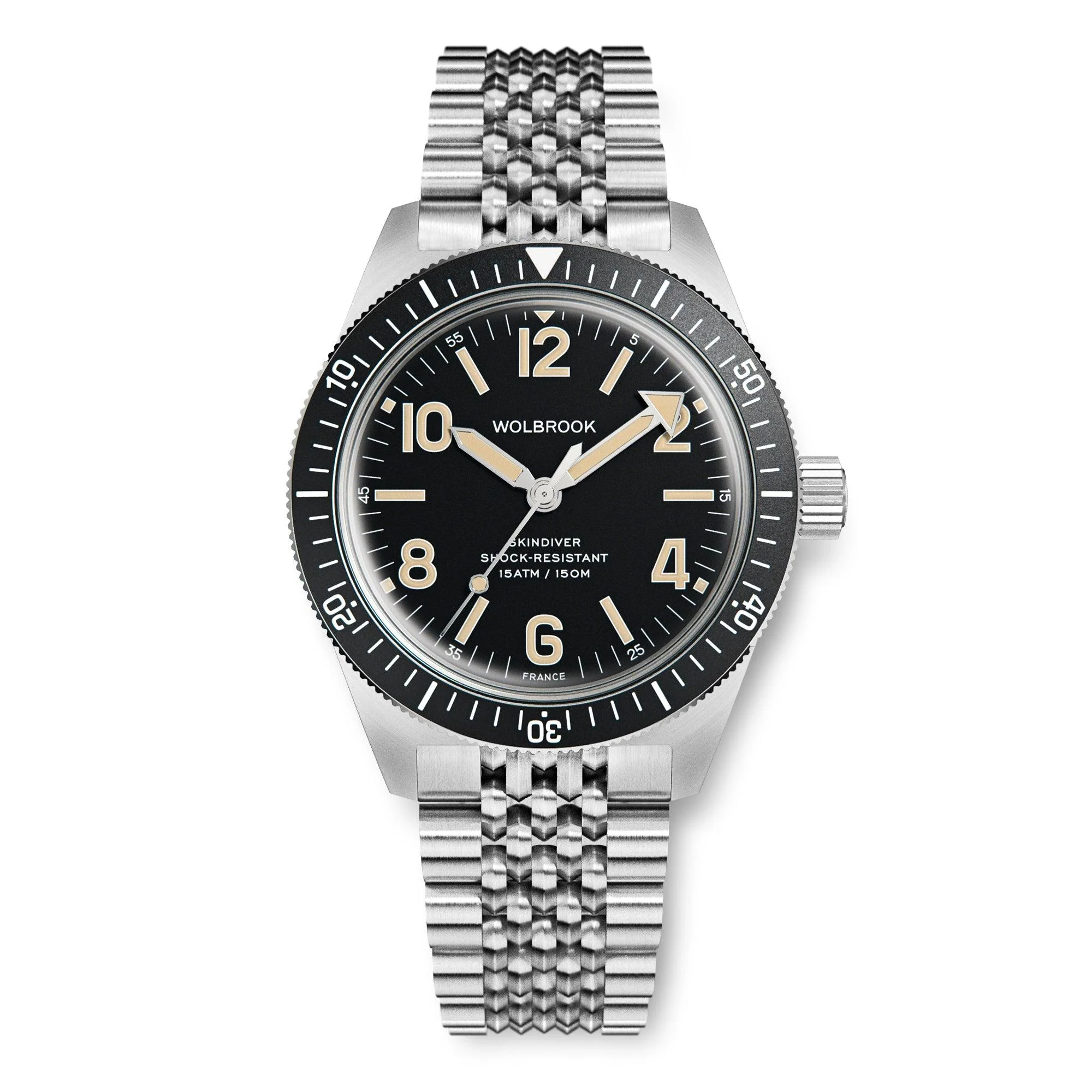 Montre automatique Skindiver - Lum vintage és cadran noir