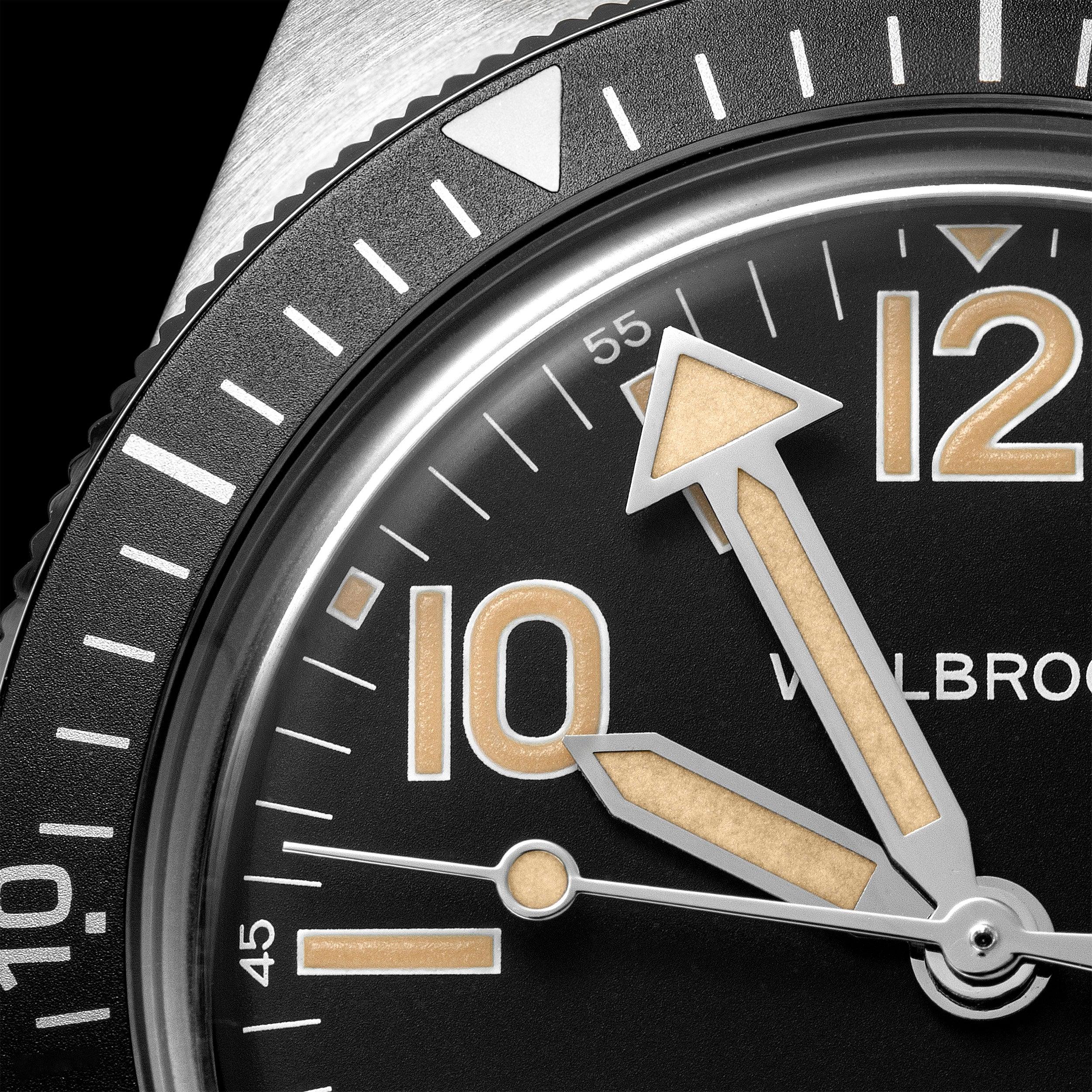 Montre automatique Skindiver - Lum vintage és cadran noir