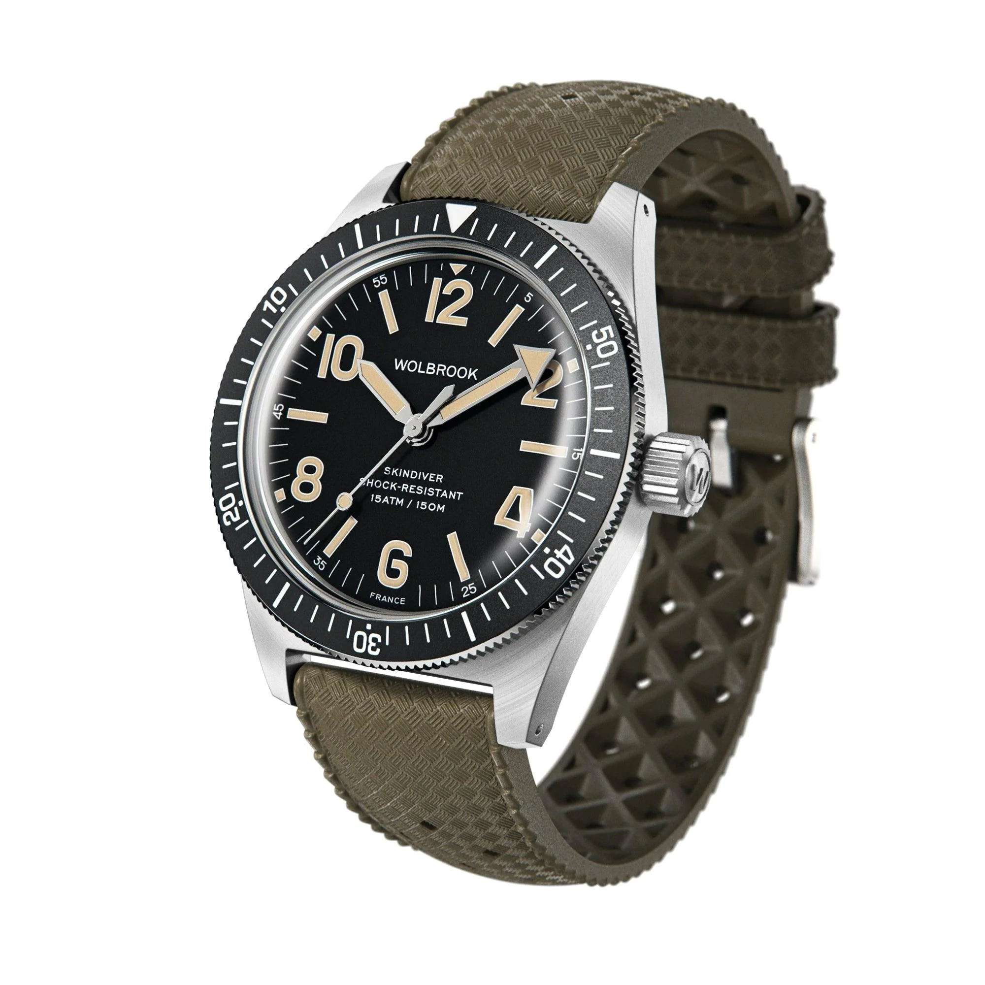 Montre automatique Skindiver - Lum vintage és cadran noir