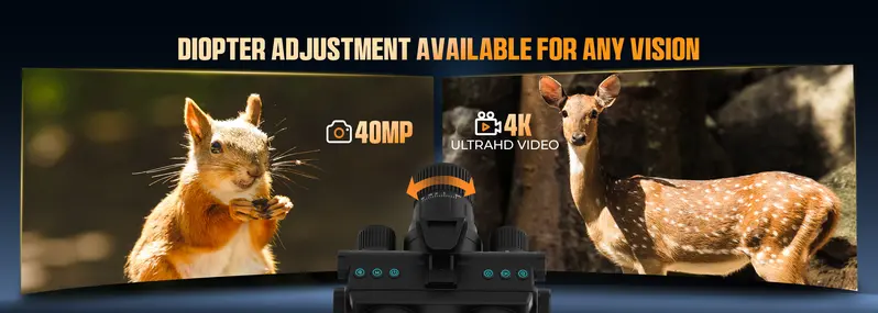 Product Introduction of CIGMAN 4K Head-mounted Night Vision Goggles & Binoculars, Infrared NVG with Manual Focus, 8x Zoom Includes, 64GB Memory Card, f/1.0 Aperture Flashlight, Ideal for Hunting,Camping,Fishing,Telescope Hiking Essentials, Best Christmas Gift For Men 4