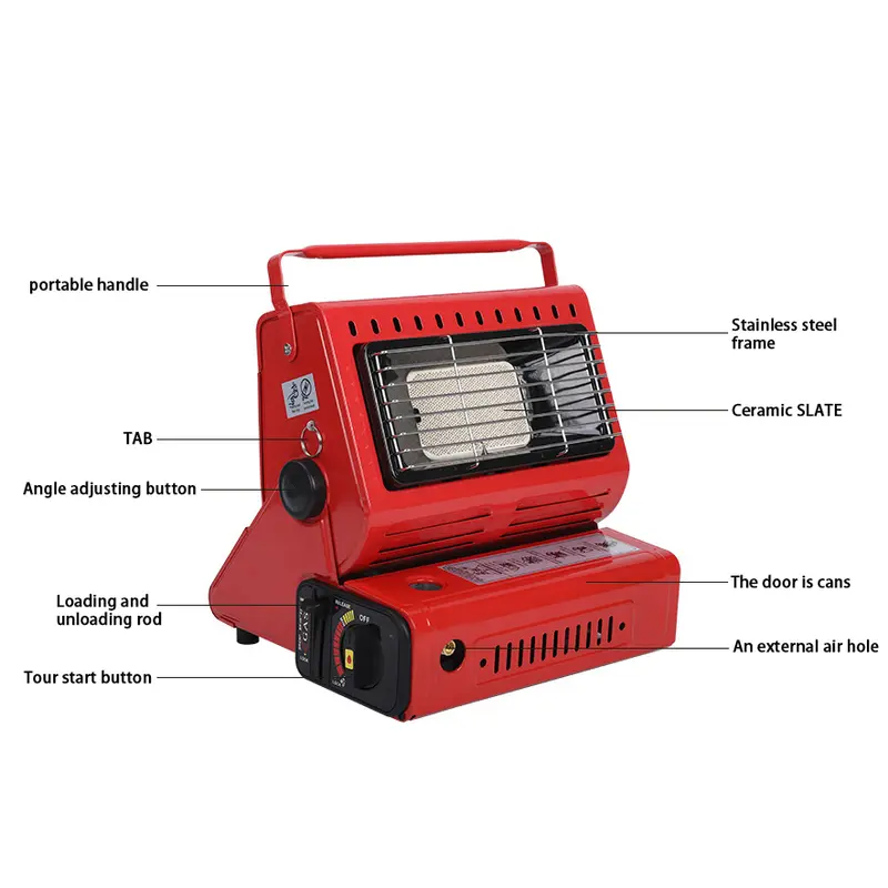 Product Introduction of Camping Heater Double Coherent Heat Source Camp - Red Stainless Steel with Supplier Warranty for Personal Heating & Food Warmers 12