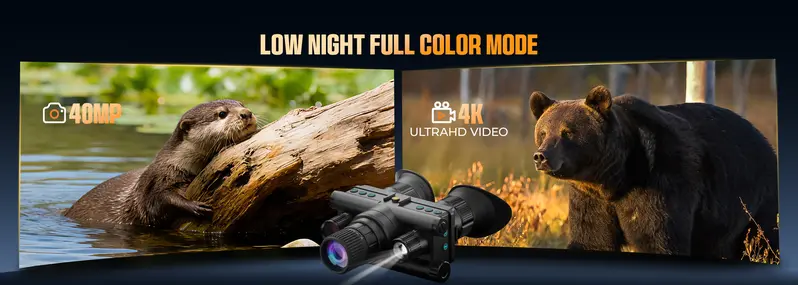 Product Introduction of CIGMAN 4K Head-mounted Night Vision Goggles & Binoculars, Infrared NVG with Manual Focus, 8x Zoom Includes, 64GB Memory Card, f/1.0 Aperture Flashlight, Ideal for Hunting,Camping,Fishing,Telescope Hiking Essentials, Best Christmas Gift For Men 5