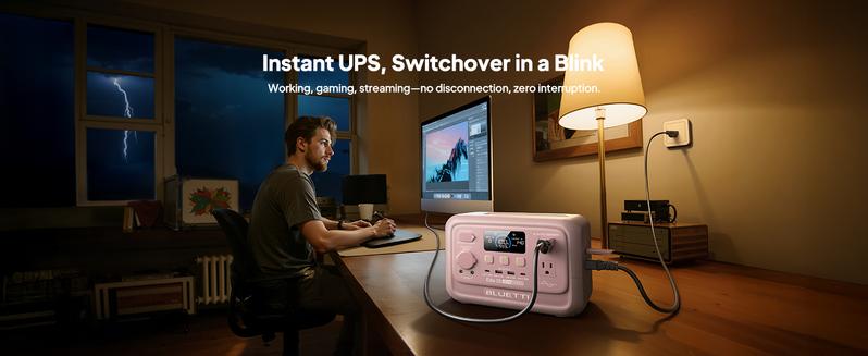 BLUETTI Elite 30 V2 Portable Solar Generator 288Wh Battery 600W AC Output 9 Ports for Camping & Backup Power Station with Smart App & 10ms UPS