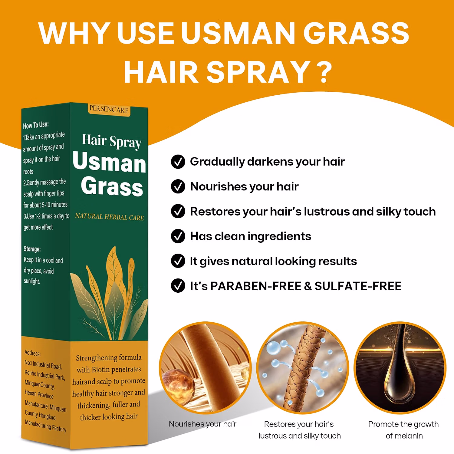 Natural Usman Shampoo Bar add Spray Set