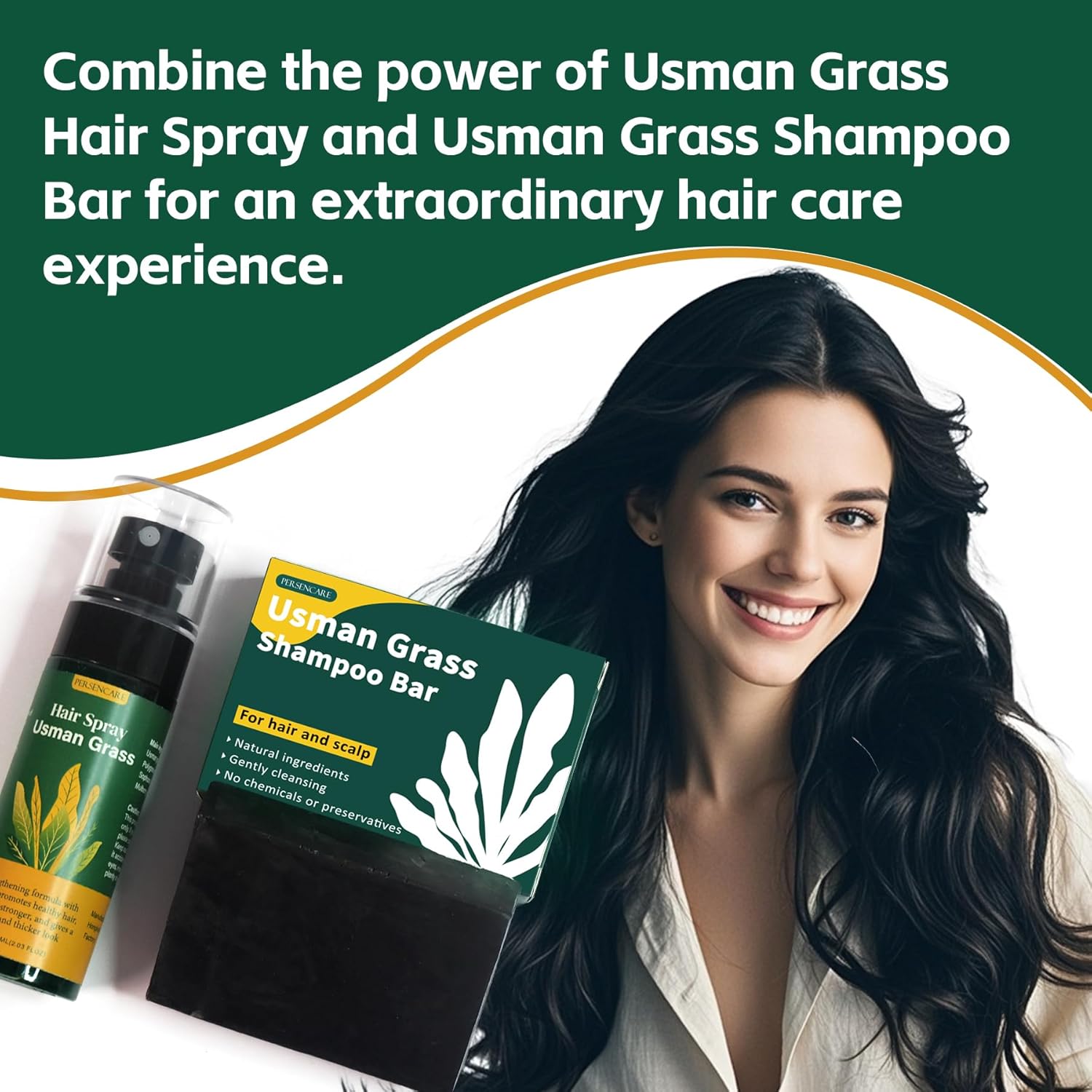 Natural Usman Shampoo Bar add Spray Set