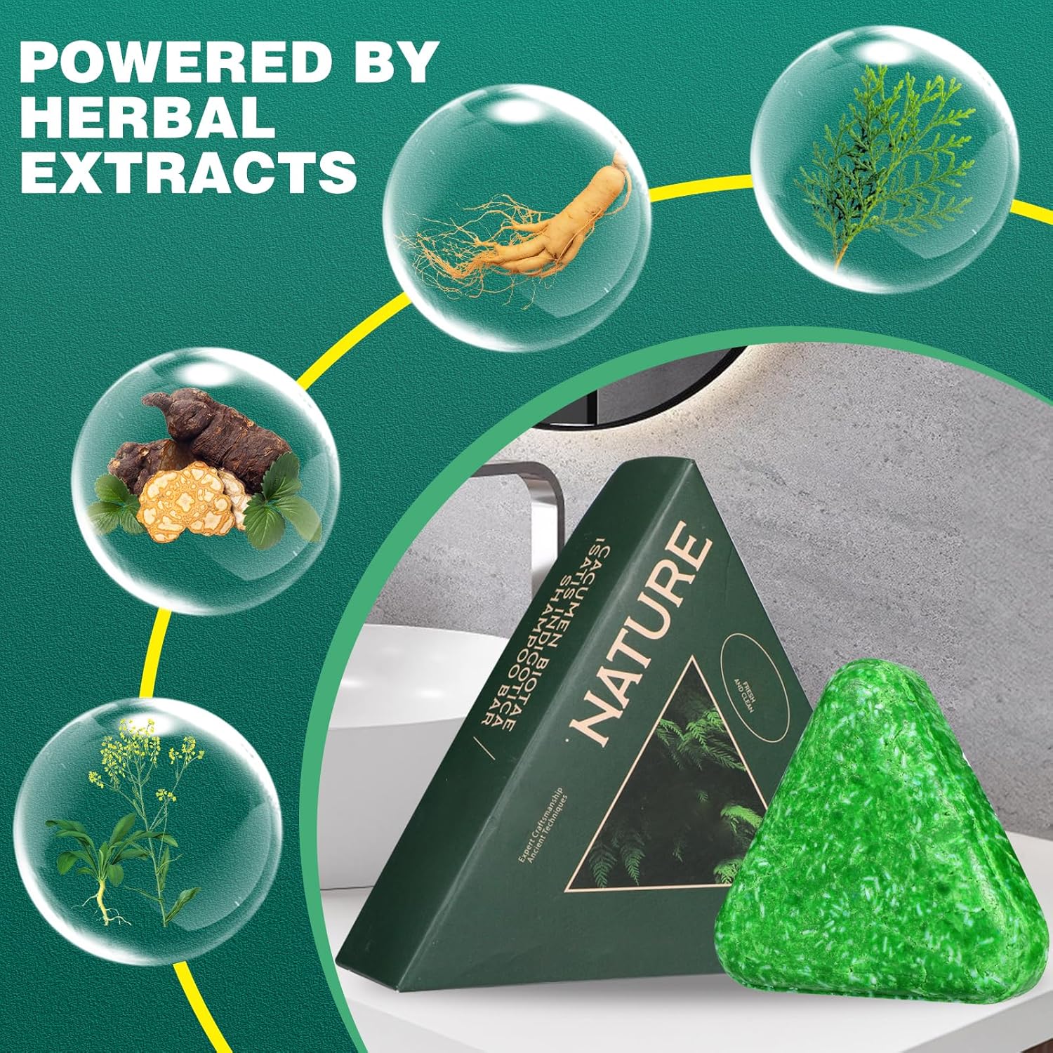 Herbal Heritage™ cypress Leaf HairGrowth Soap