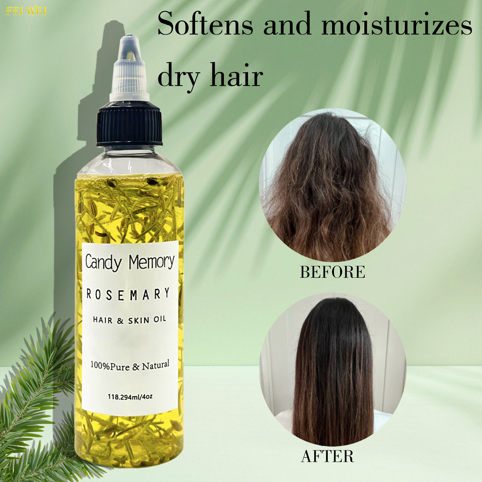 Herbal Heritage™ All-Natural Rosemary Hair Care Essential Oil