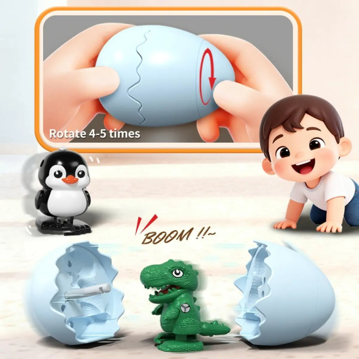 LAST DAY 49% OFF - Wind-Up Dinosaur Toy - BUY 2 FREE SHIPPING