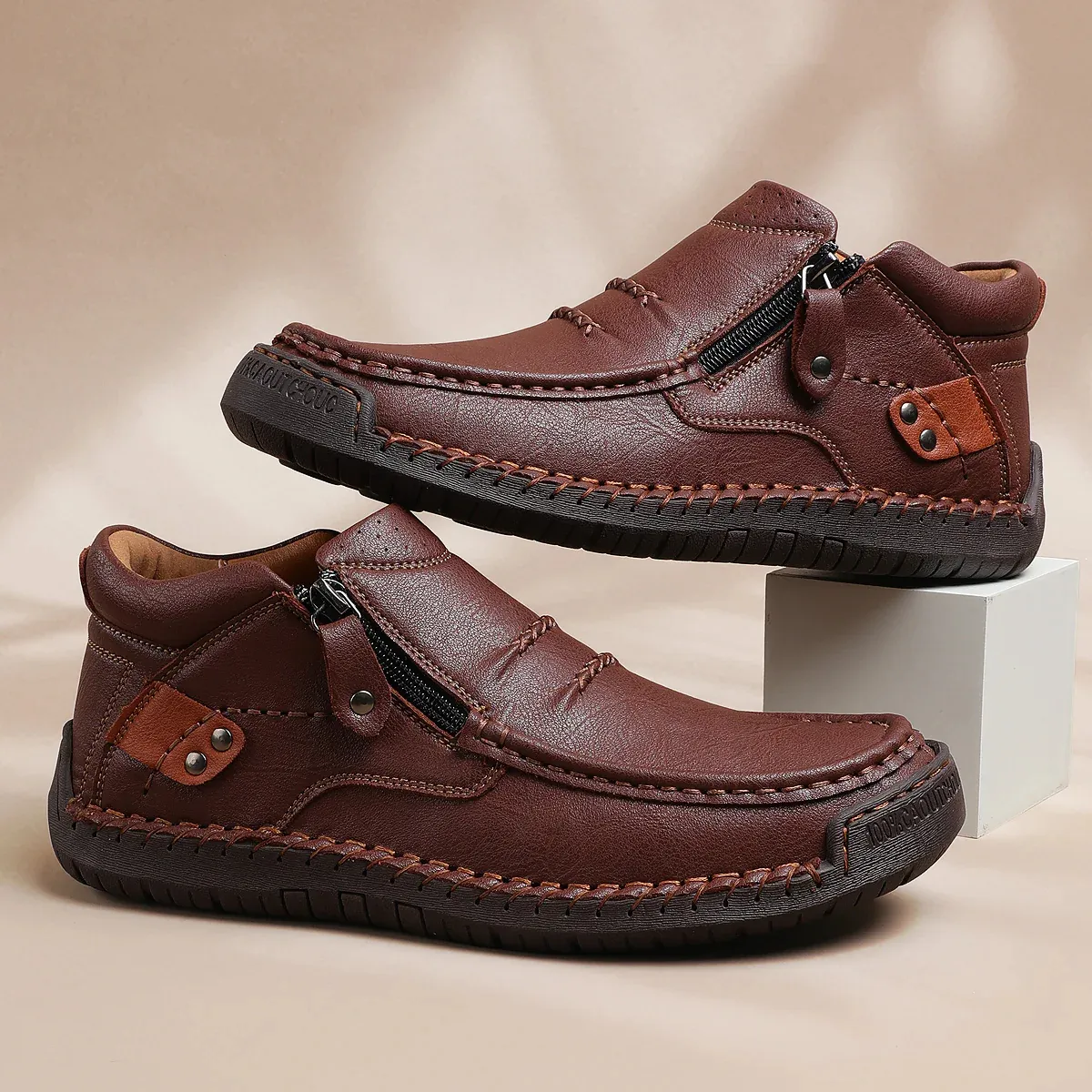 ⏰Limited Time Sale 70% OFF-Men’s Handmade Premium Leather Slip