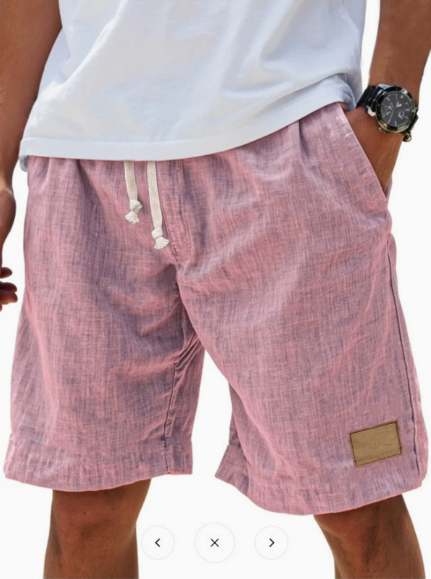 Men's Breathable Linen Loose Holiday Shorts