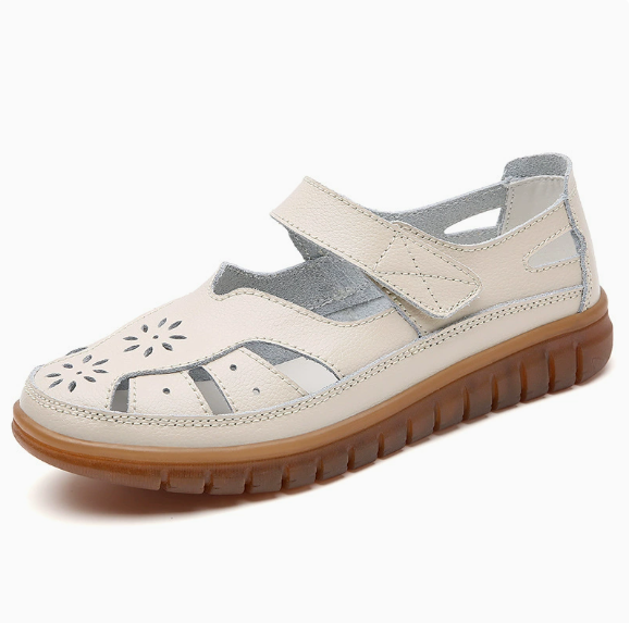🔥LAST DAY 70% OFF🔥 Orthopedic Leather Mary Jane Sandals - Perforated Design & Grip Sole