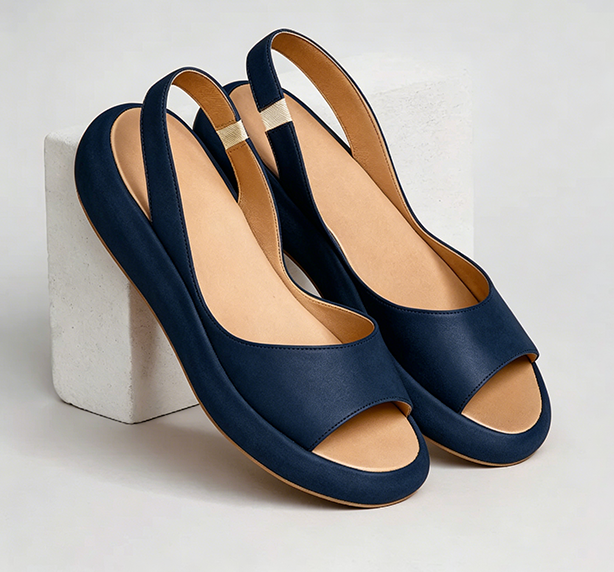 Platform Slingback Sandals – Open Toe Everyday Comfort Sandals