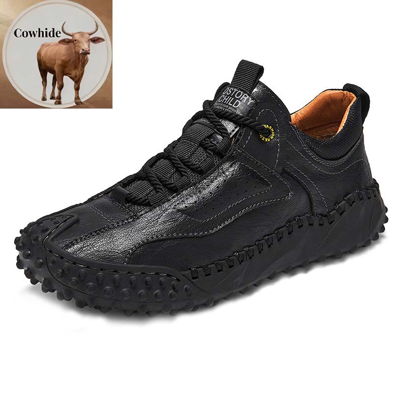 🔥Today only, 50% off!🔥 Men's genuine leather non-slip corrective shoes, for pain-free walking.