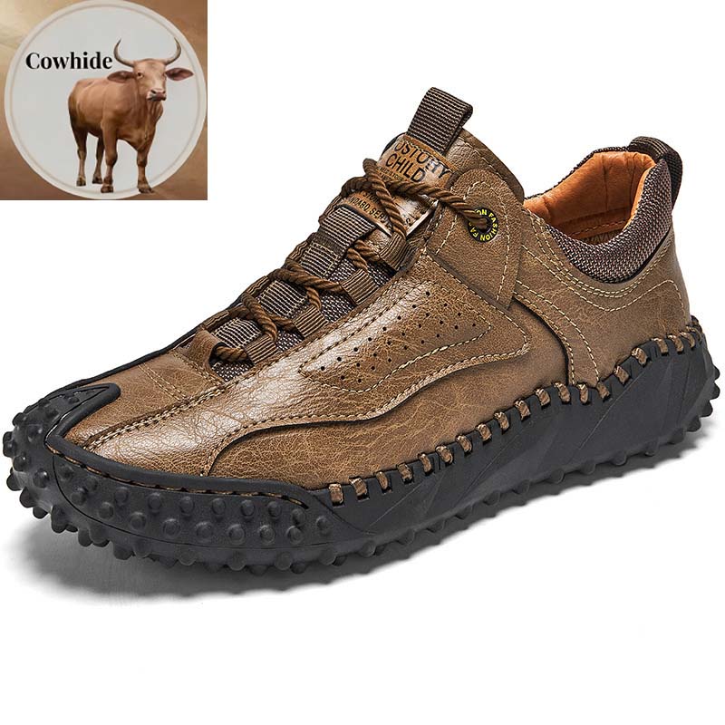 🔥Today only, 50% off!🔥 Men's genuine leather non-slip corrective shoes, for pain-free walking.