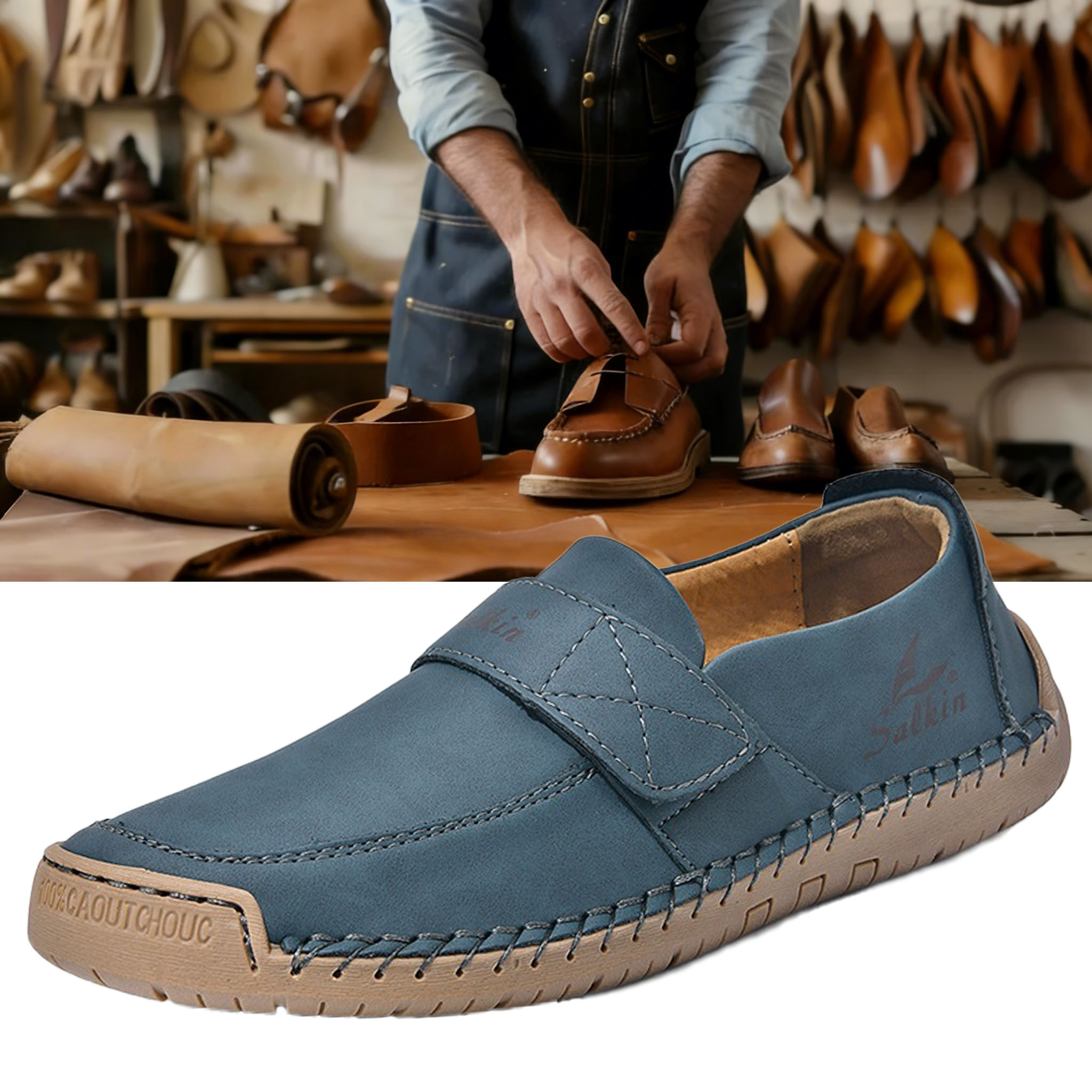 ⏰ Limited-time 60% off! 🔥 Men's and women's outdoor waterproof, non-slip, soft-soled casual shoes