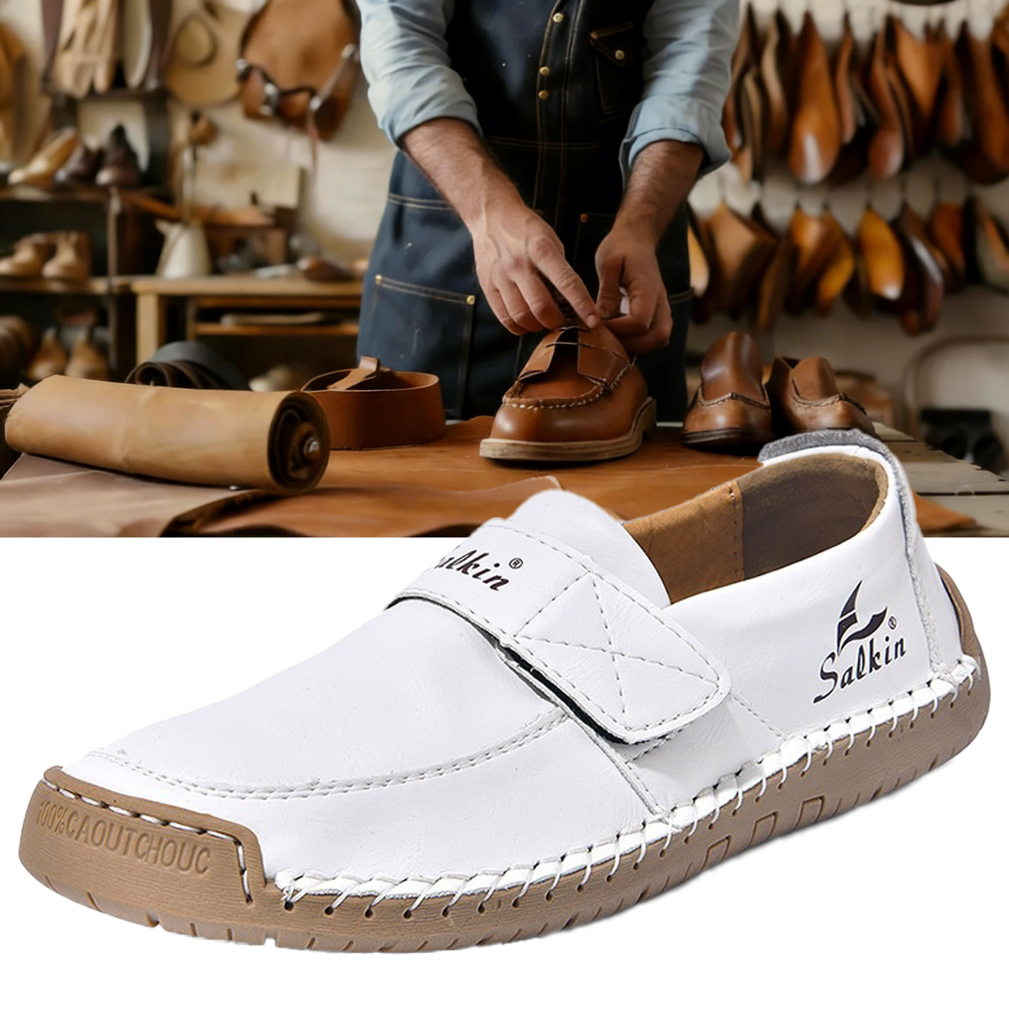 ⏰ Limited-time 60% off! 🔥 Men's and women's outdoor waterproof, non-slip, soft-soled casual shoes