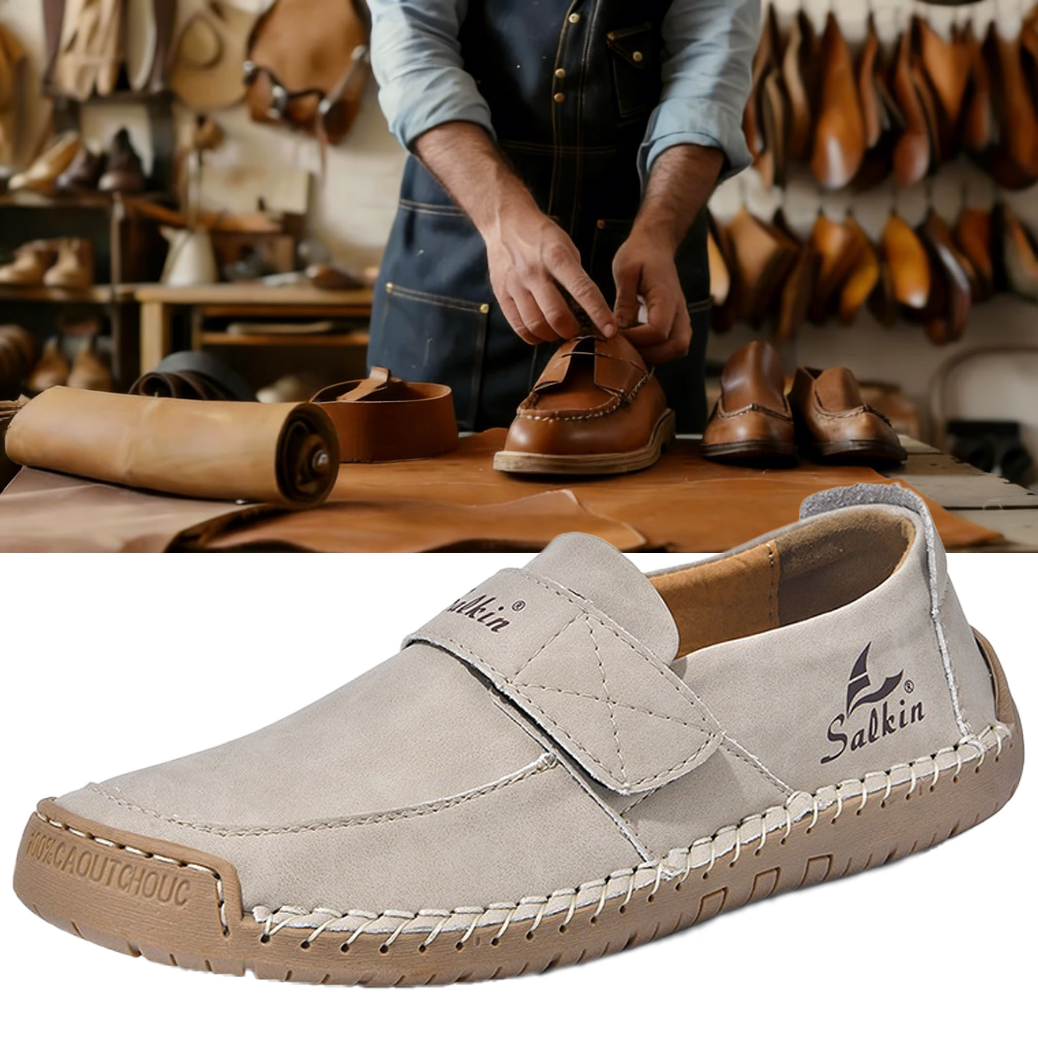 ⏰ Limited-time 60% off! 🔥 Men's and women's outdoor waterproof, non-slip, soft-soled casual shoes