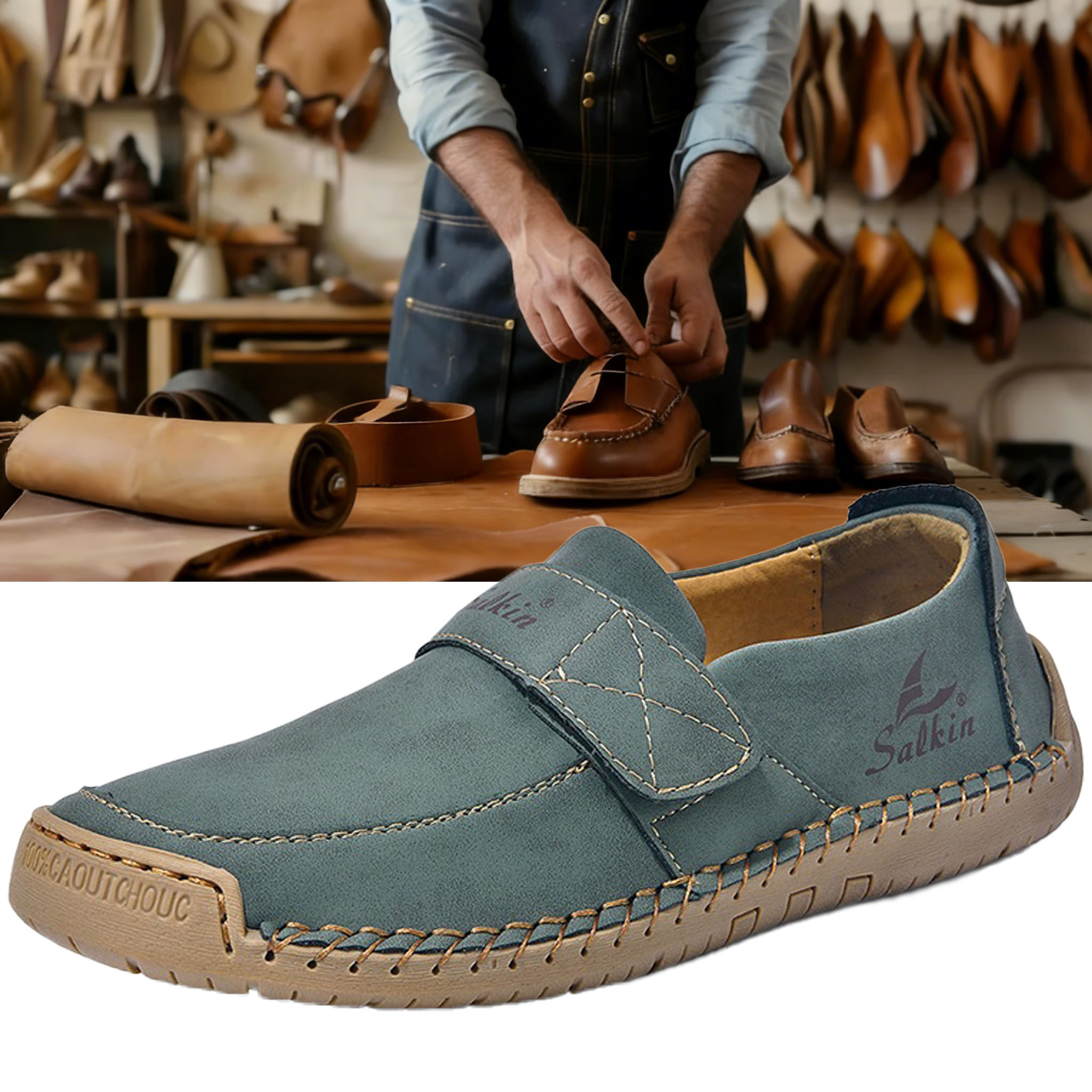 ⏰ Limited-time 60% off! 🔥 Men's and women's outdoor waterproof, non-slip, soft-soled casual shoes