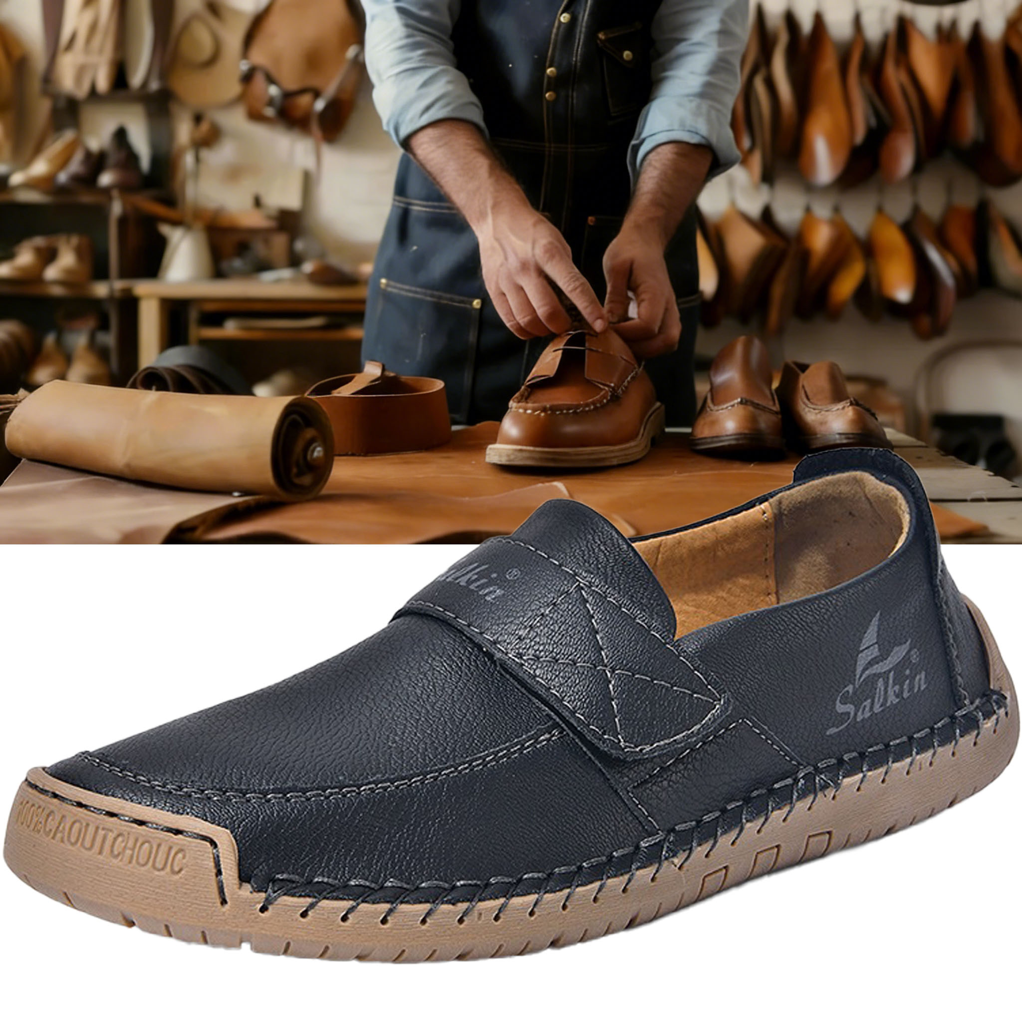 ⏰ Limited-time 60% off! 🔥 Men's and women's outdoor waterproof, non-slip, soft-soled casual shoes