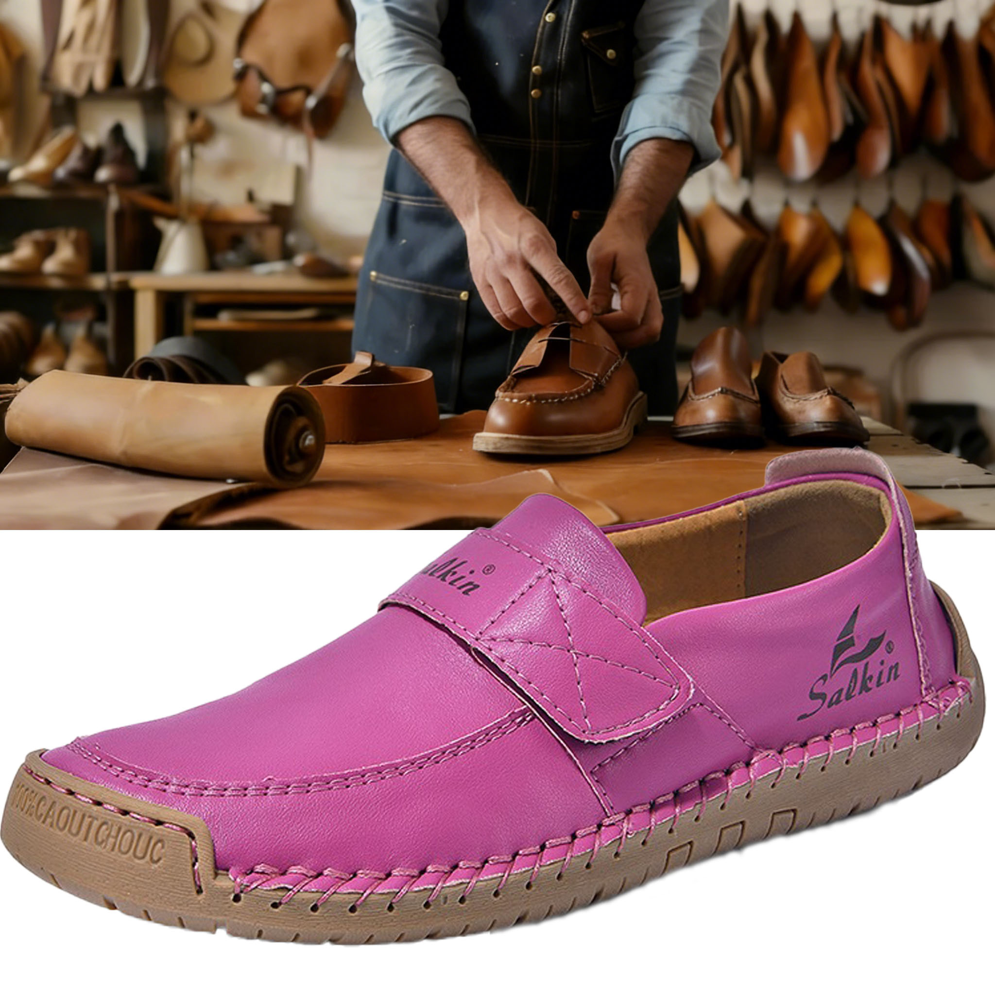 ⏰ Limited-time 60% off! 🔥 Men's and women's outdoor waterproof, non-slip, soft-soled casual shoes