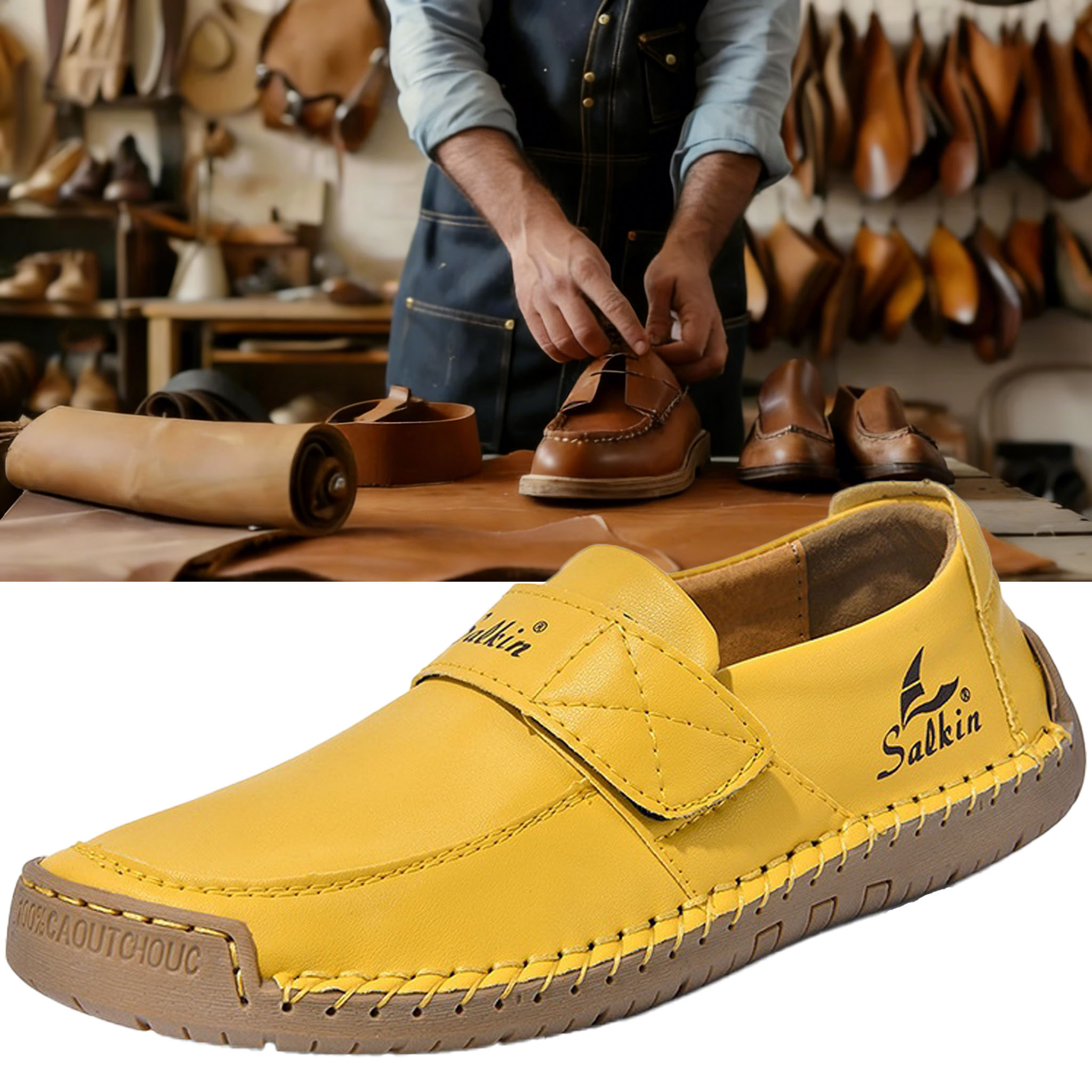 ⏰ Limited-time 60% off! 🔥 Men's and women's outdoor waterproof, non-slip, soft-soled casual shoes