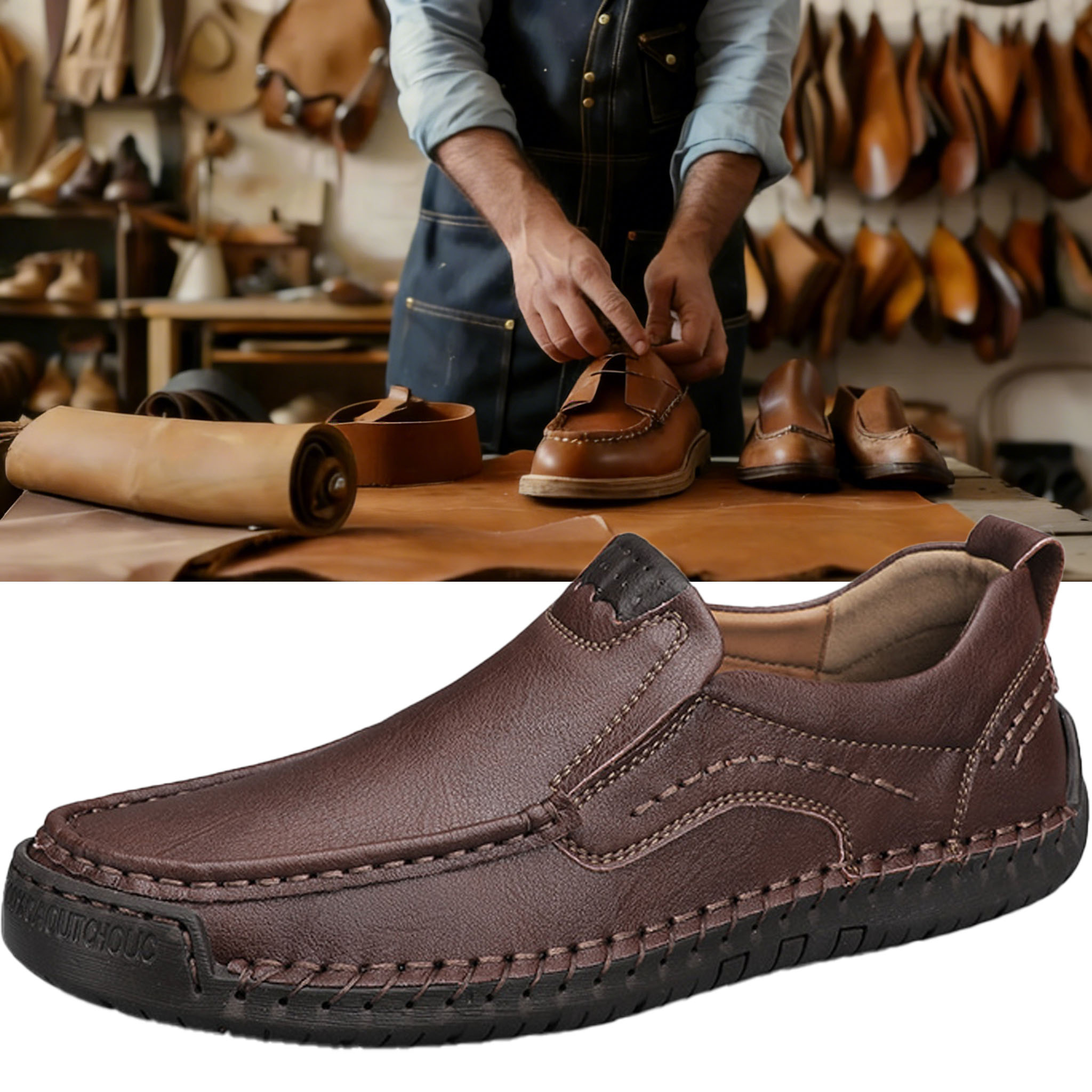 Men's outdoor waterproof, non-slip, pain-free walking casual shoes