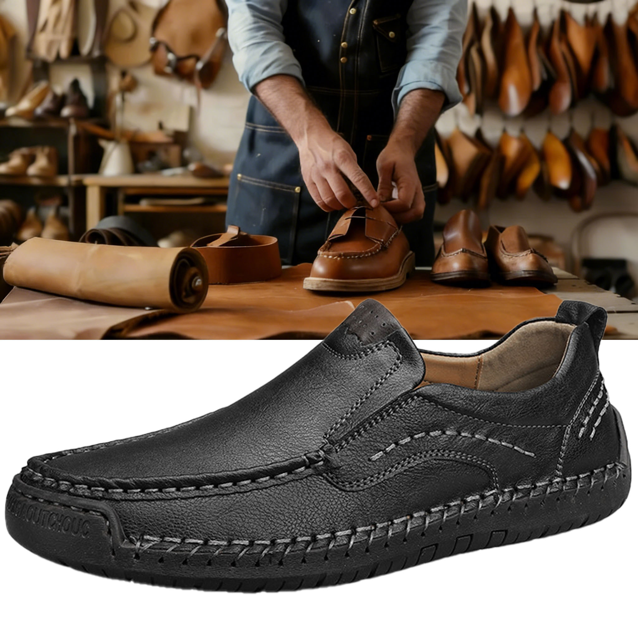 Men's outdoor waterproof, non-slip, pain-free walking casual shoes