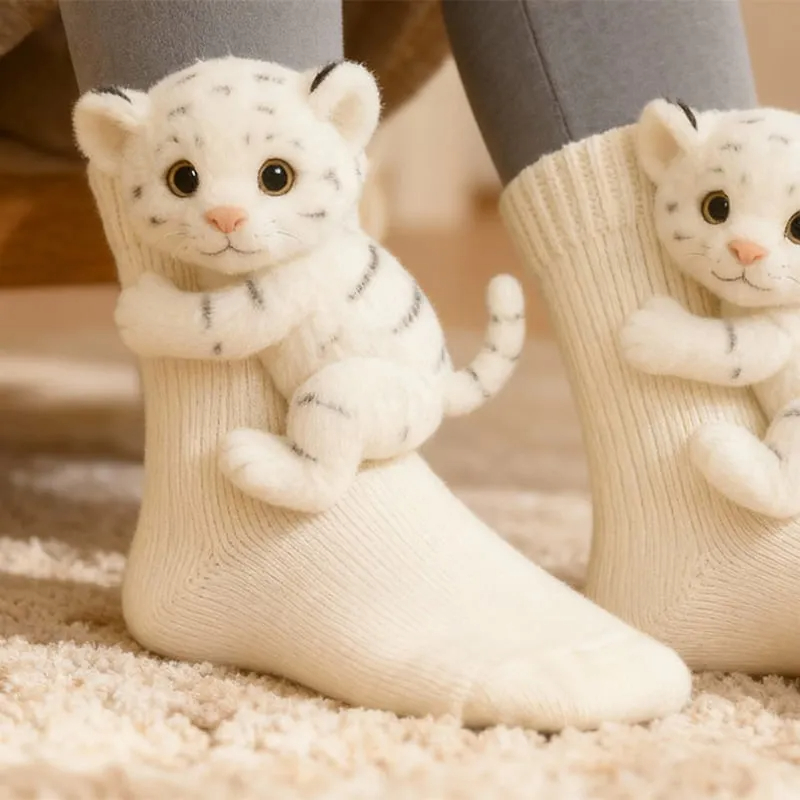 🎁 Cosy 3D Knit Animal Socks, Cute & Comfy for You or a Lovely Gift 💝