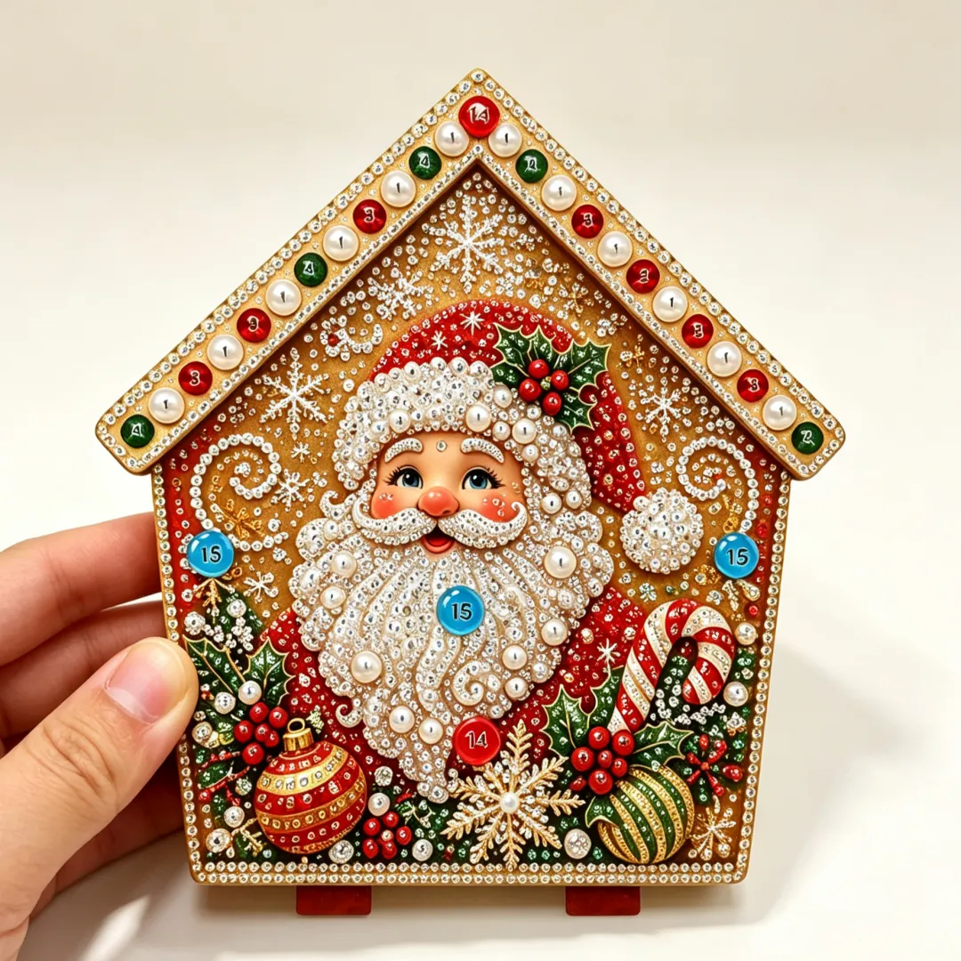 🎅DIY Pearl Art Christmas House Kit – Create a Sparkling Handmade Holiday Decoration