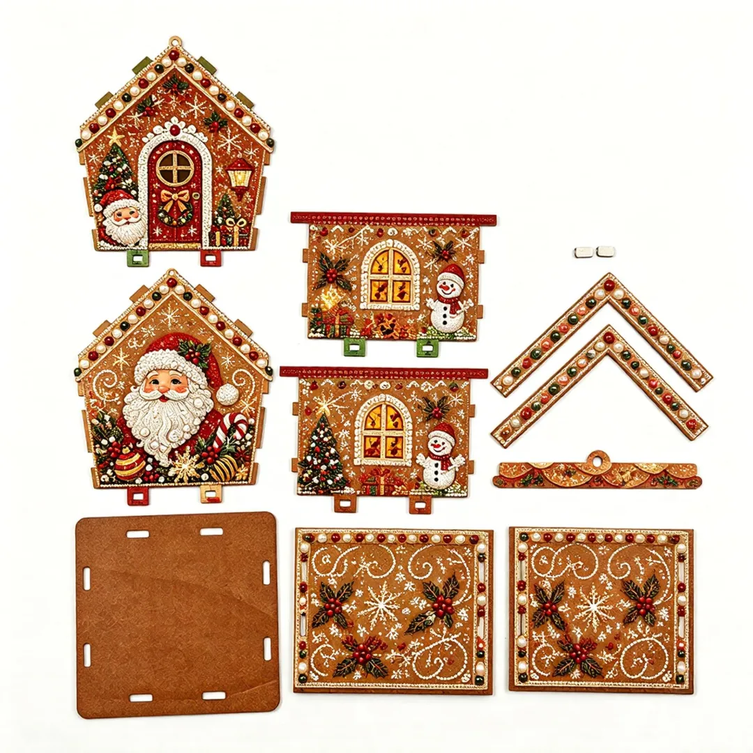 🎅DIY Pearl Art Christmas House Kit – Create a Sparkling Handmade Holiday Decoration