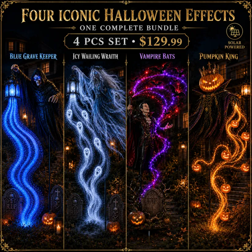 🎁Today 50% OFF🎁💀Animated Soul Harvester Solar Garden Light
