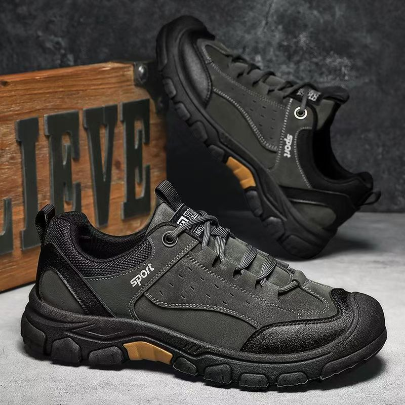 ⏰Limited Time Offer 70%🔥Men's Genuine Leather Comfort Orthopedic Walking Shoes Hiking Shoes
