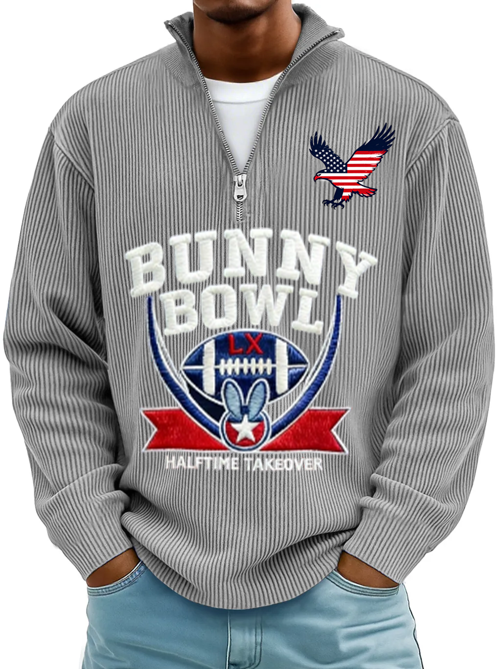 Men’s Cozy Cashmere-Blend Sweatshirt Inspired by Classic Rugby Style