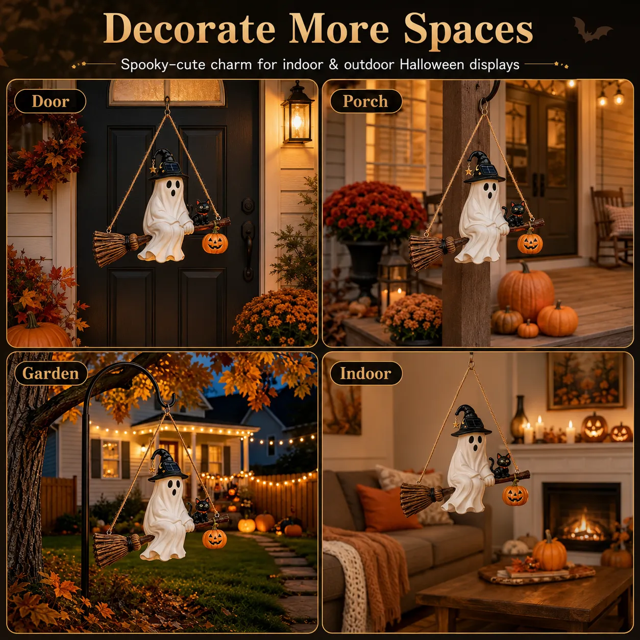 🎃 Halloween Early Bird Sale | 70% OFF 👻 Halloween Solar Ghost Hanging Decor