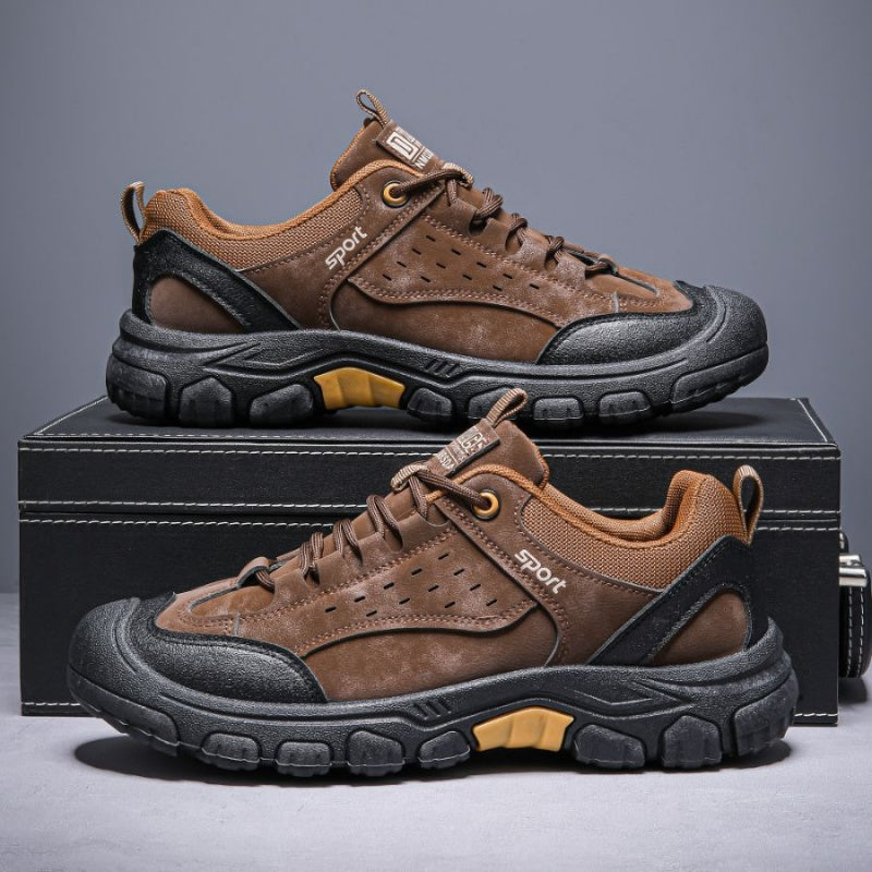 ⏰Limited Time Offer 70%🔥Men's Genuine Leather Comfort Orthopedic Walking Shoes Hiking Shoes