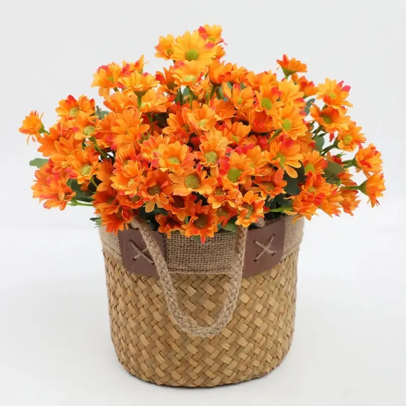 💥Last Day 70% OFF🌼- Artificial Outdoor Sunset Mums Flowers - UV resistant, Waterproof, Windproof